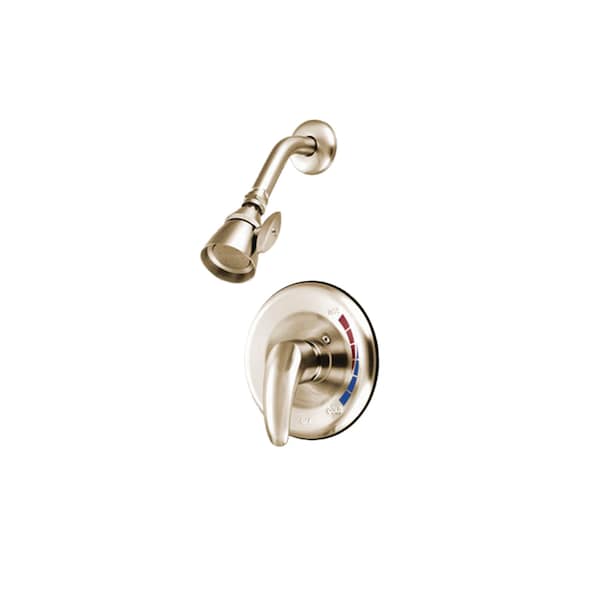 Shower Faucet, Brushed Nickel, Wall Mount